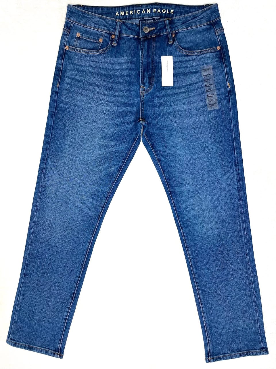 American Eagle Cross Denim Mid Blue